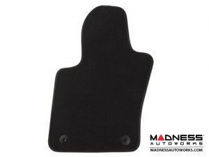 FIAT 500X Floor Mats - Premium Carpet - LUXUS - Front + Rear Set - Black